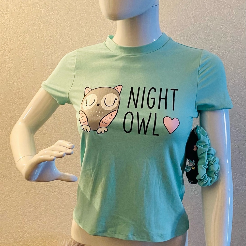 Weekend Edition Night Owl 3 Piece PJ Pajama Set